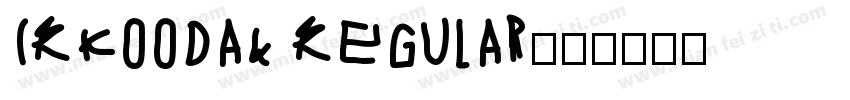 IRKoodak Regular字体转换